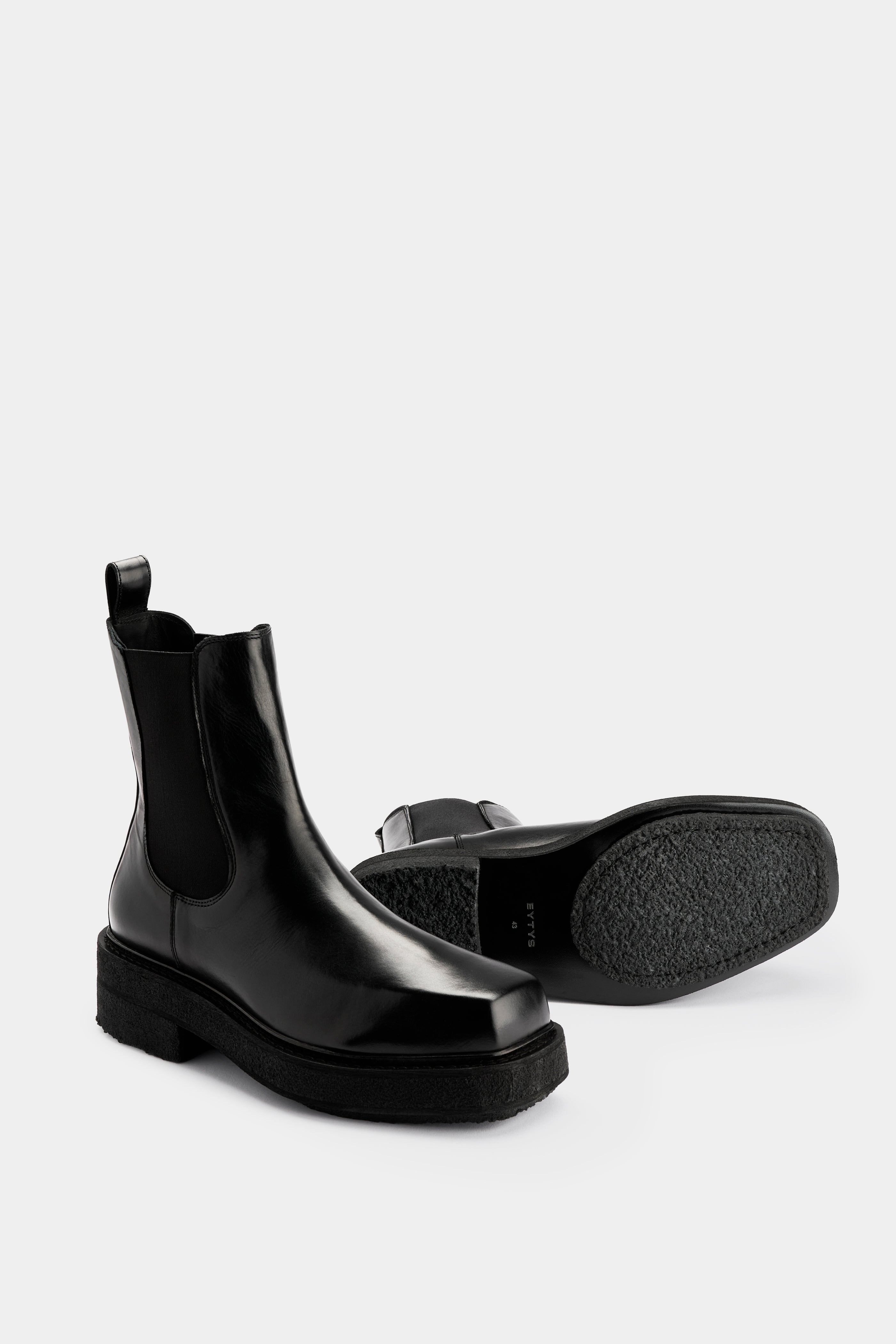 EYTYS Ortega II Black Leather Boots