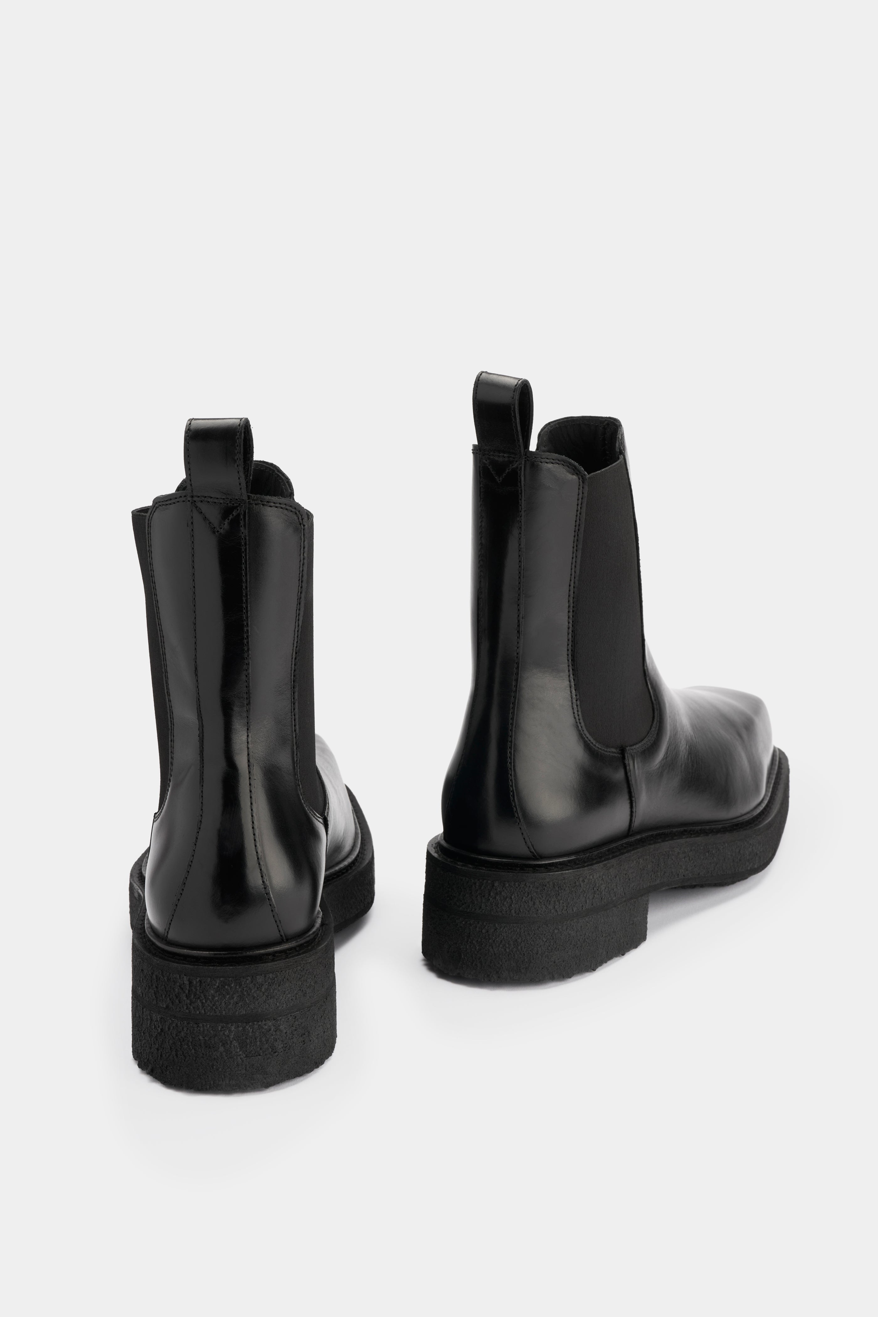 EYTYS Ortega II Black Leather Boots