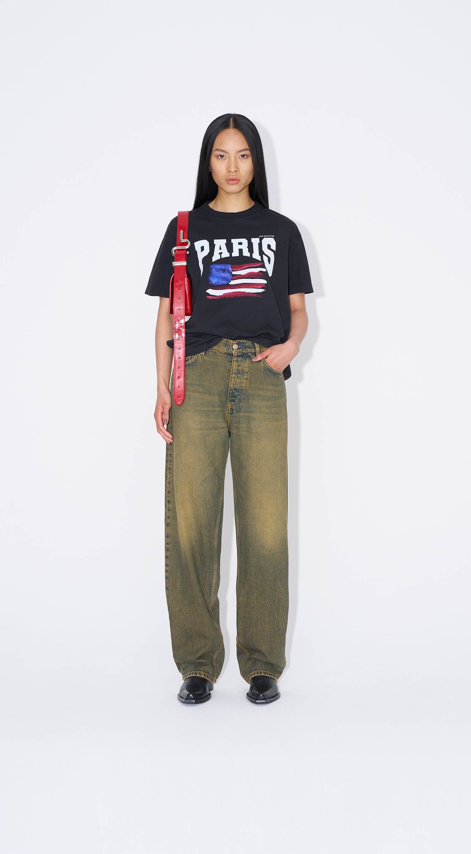 【関税込み】EYTYS ブラック Benz フェイクレザー ジーンズ Eytys Benz Vegan Leather Pants in Black | LN-CC
