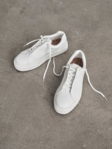Doja Lace-Up White Leather