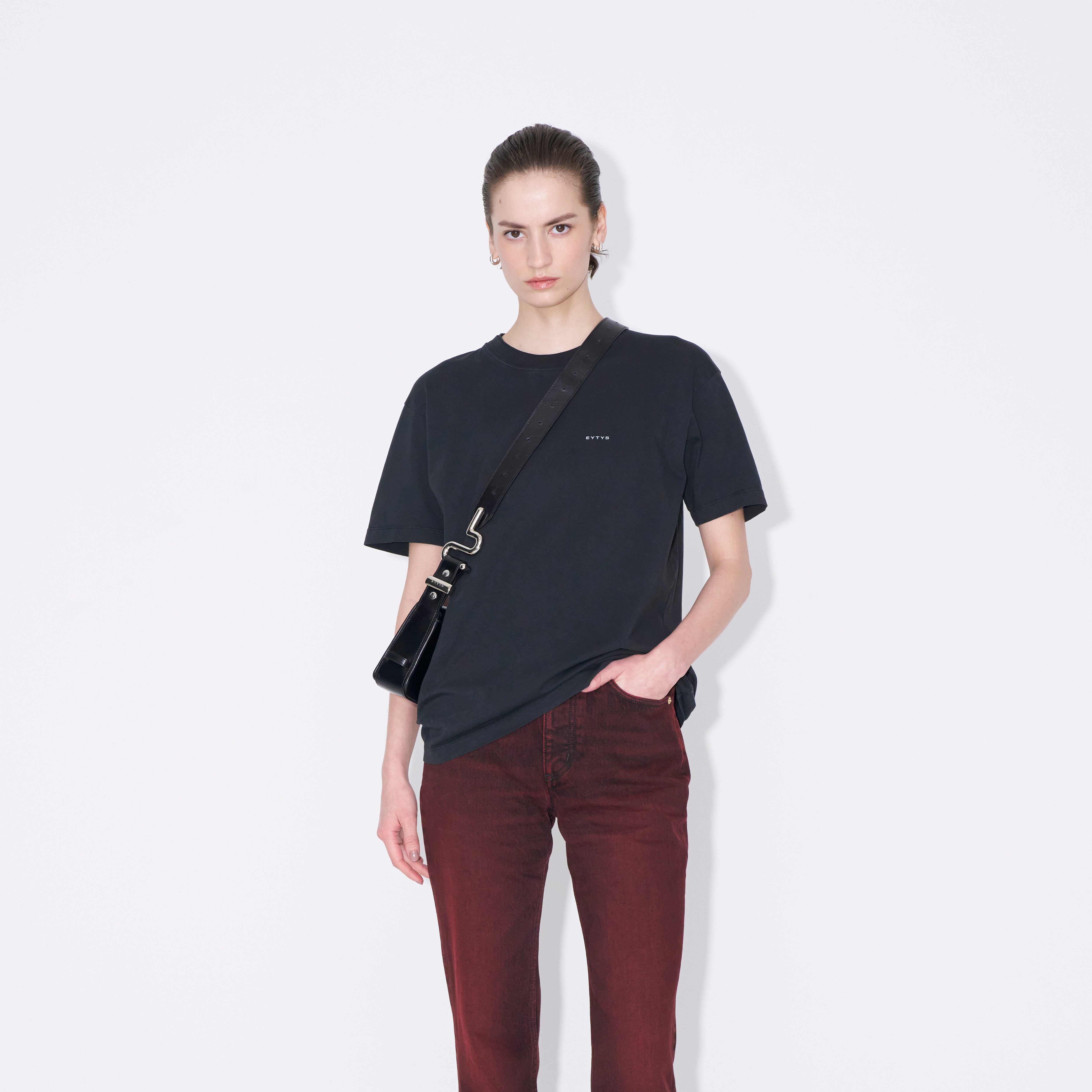 Eytys｜SHORT-SLEEVED ROUND NECK T-SHIRTS (Leon Eurotrash Eytys｜SHORT-SLEEVED ROUND NECK T-SHIRTS (Leon Eurotrash
