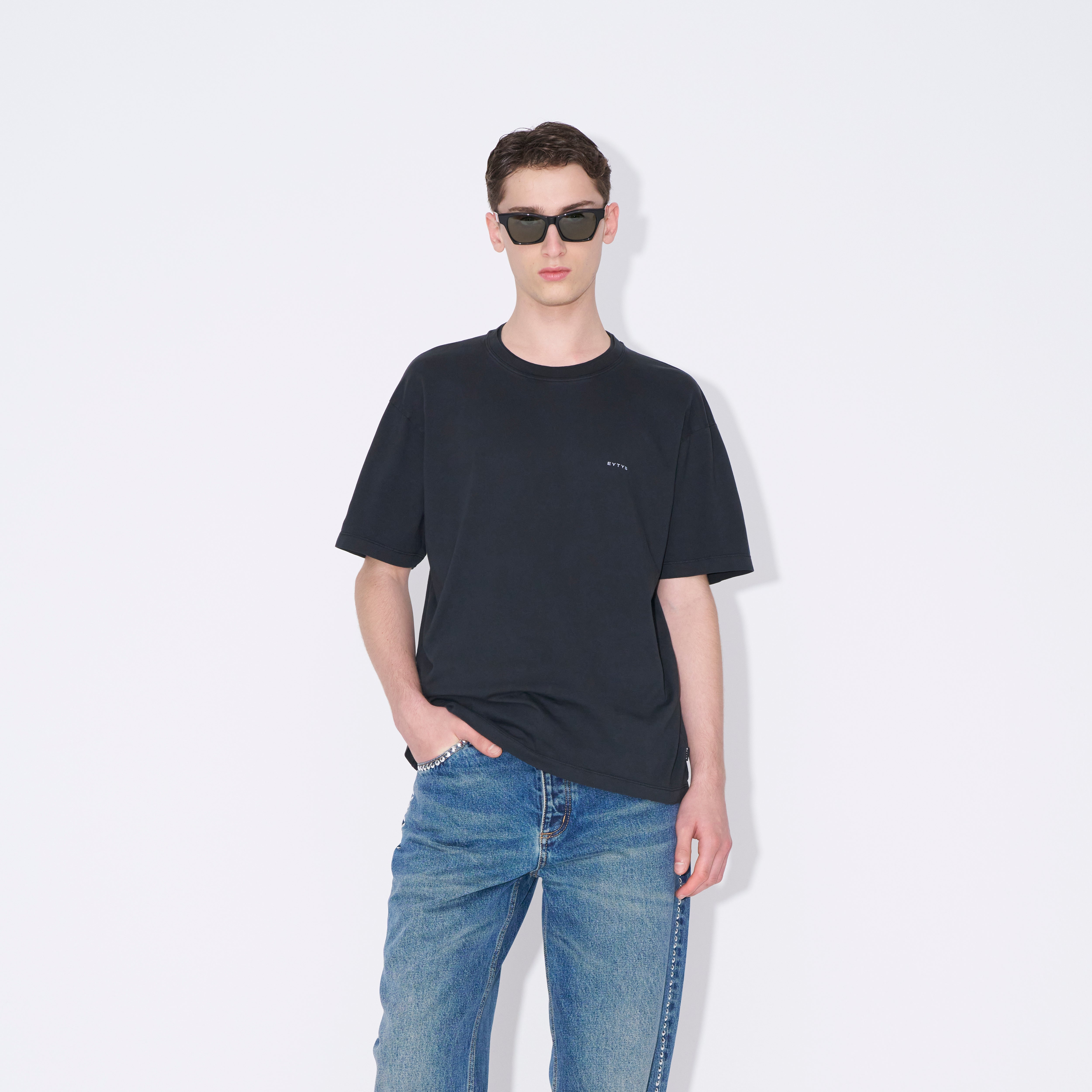Eytys｜SHORT-SLEEVED ROUND NECK T-SHIRTS (Leon Eurotrash Eytys｜SHORT-SLEEVED ROUND NECK T-SHIRTS (Leon Eurotrash