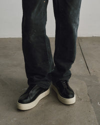 Doja Lace-Up Black Leather