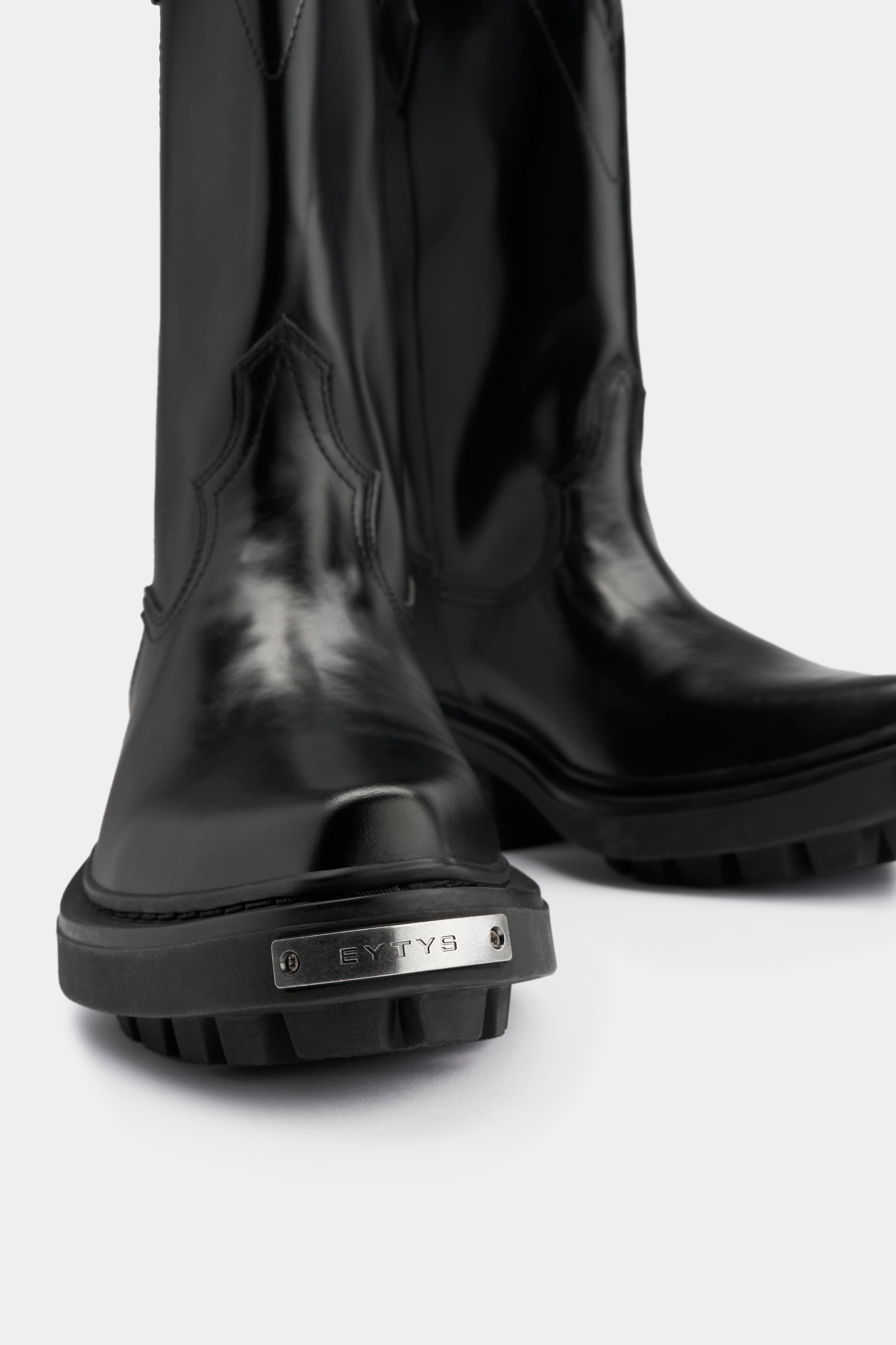 EYTYS Dodge Black Leather Boots