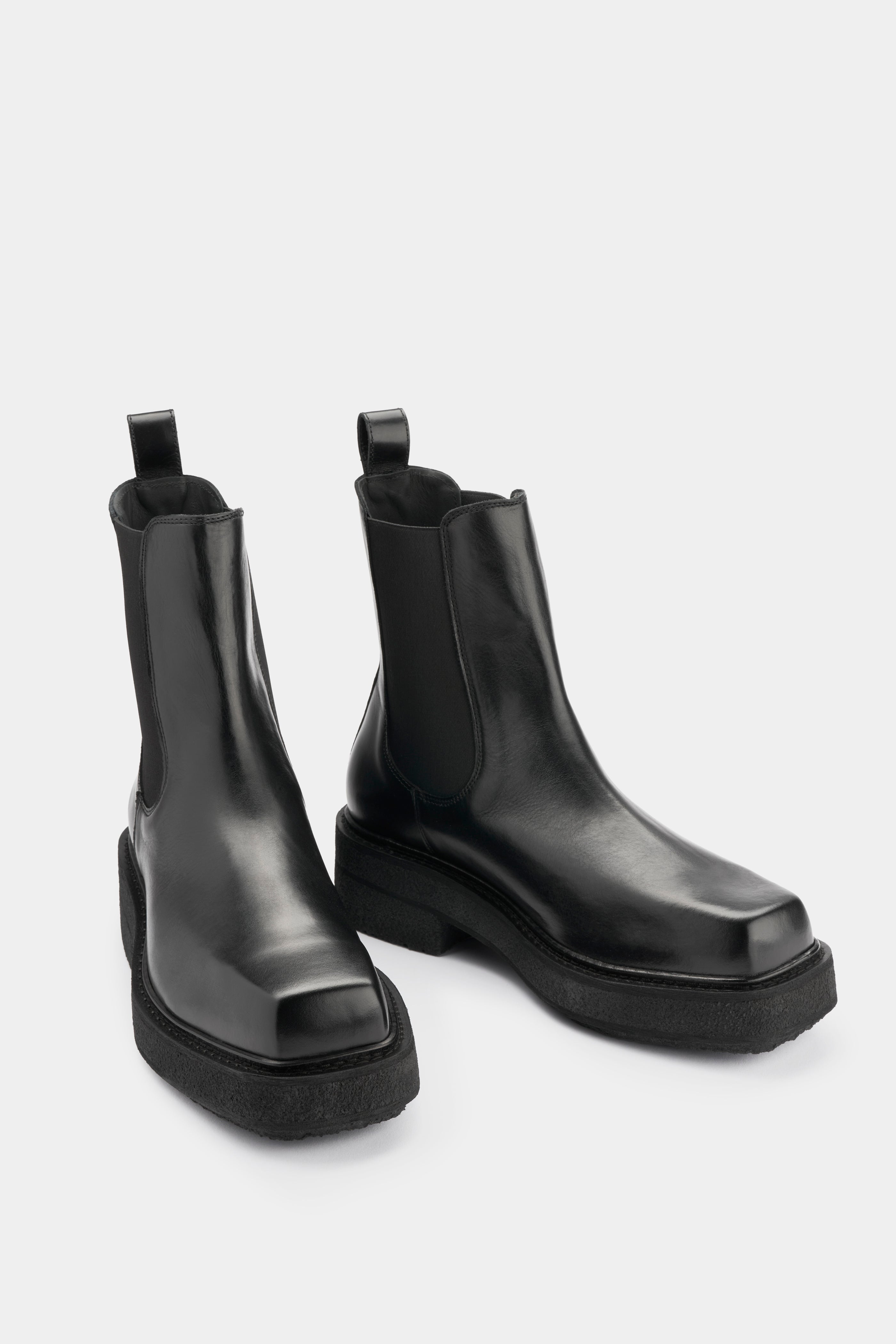 EYTYS Ortega II Black Leather Boots