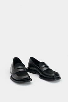 SAVANT Black Calf-hair Leather
