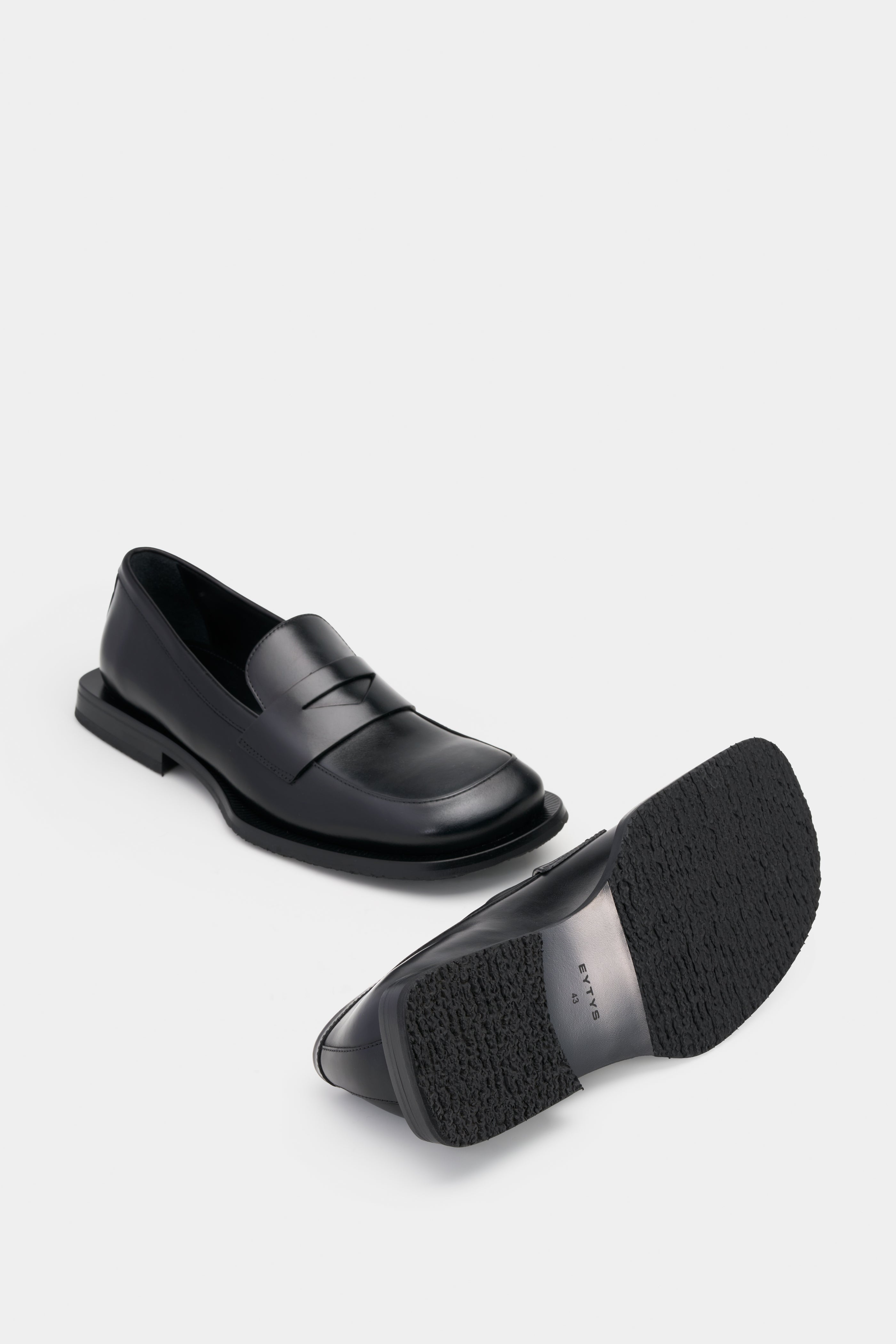 EYTYS Savant Black Leather Loafers