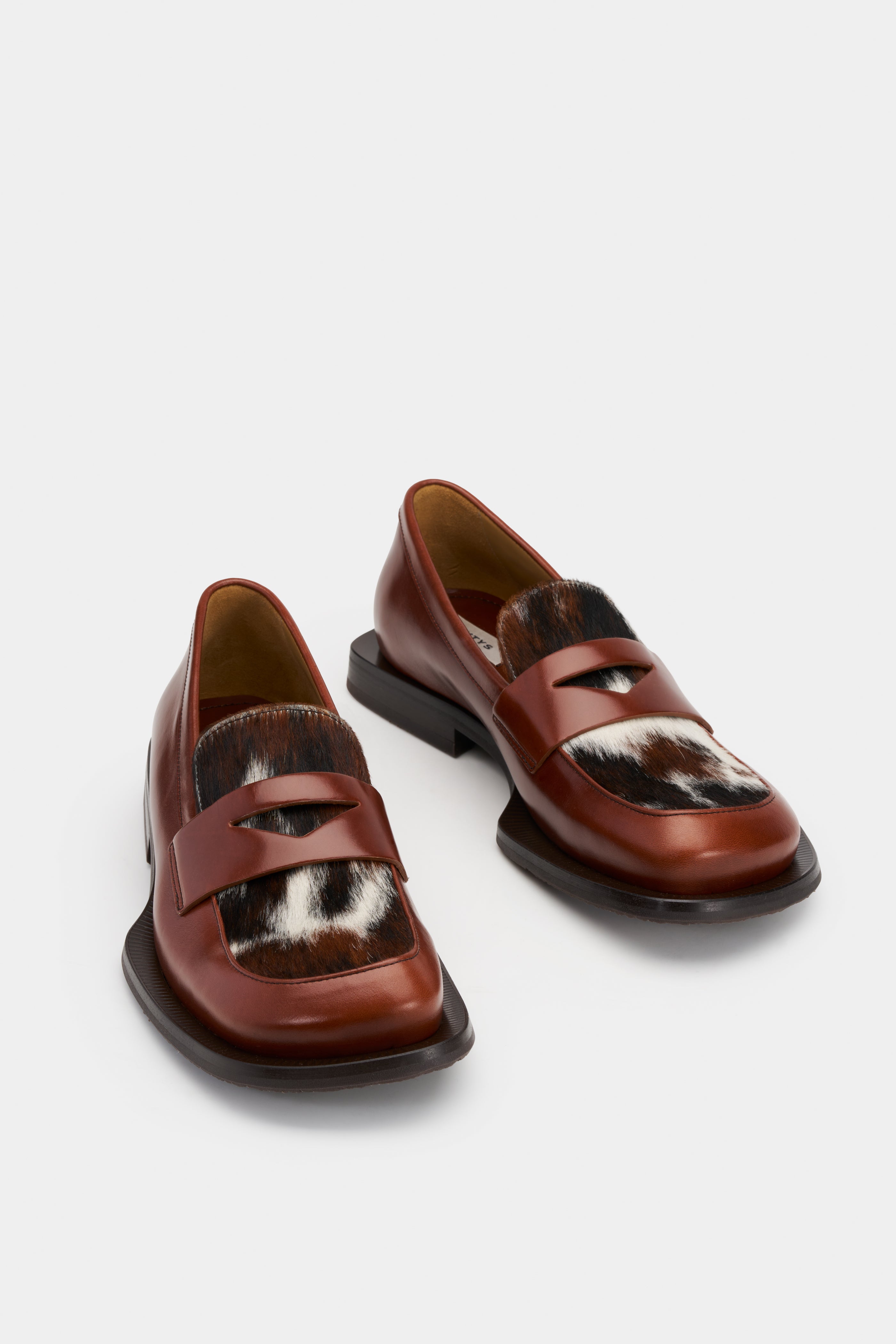 EYTYS Savant Brown Calf-Hair Leather Loafers