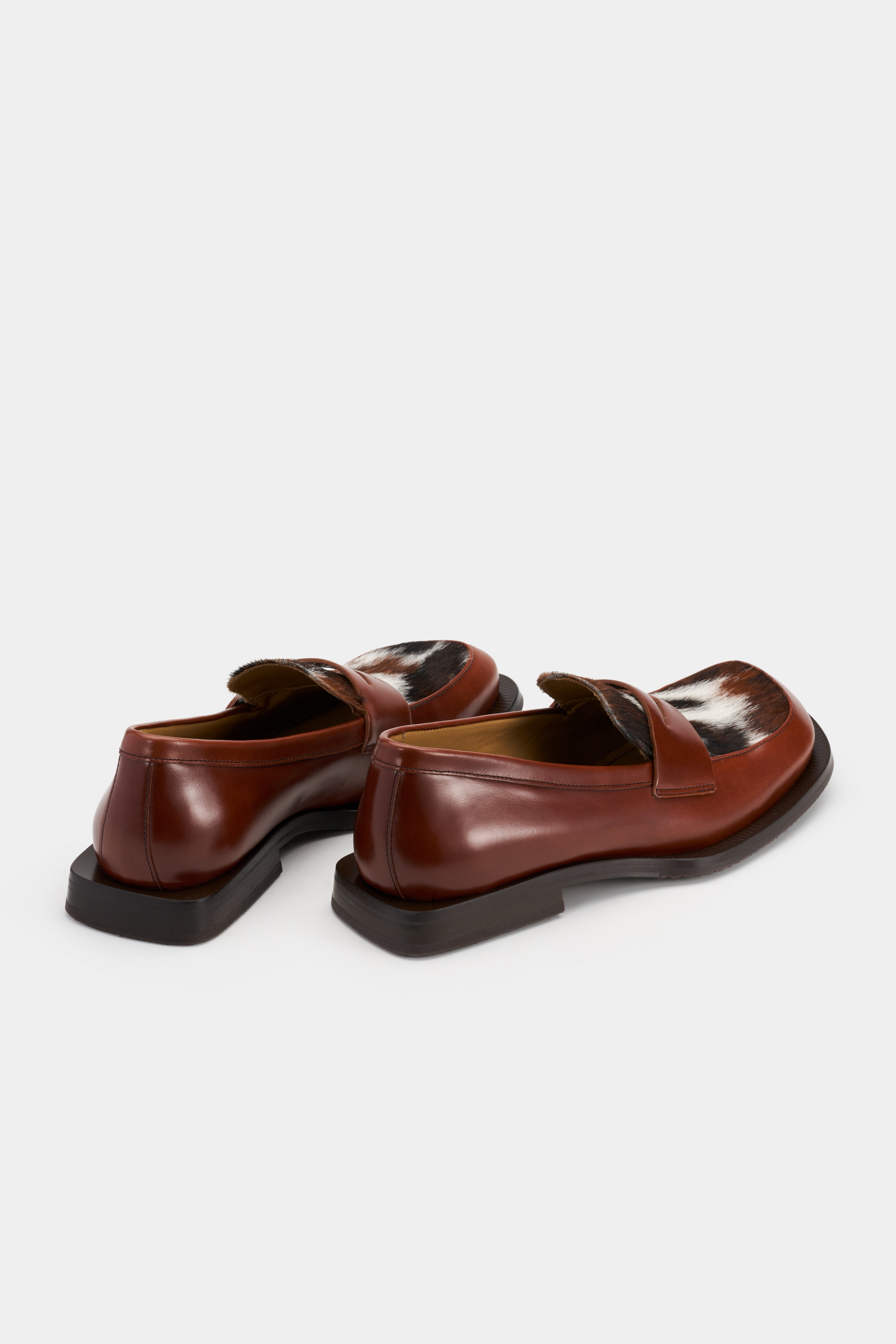 EYTYS Savant Brown Calf-Hair Leather Loafers