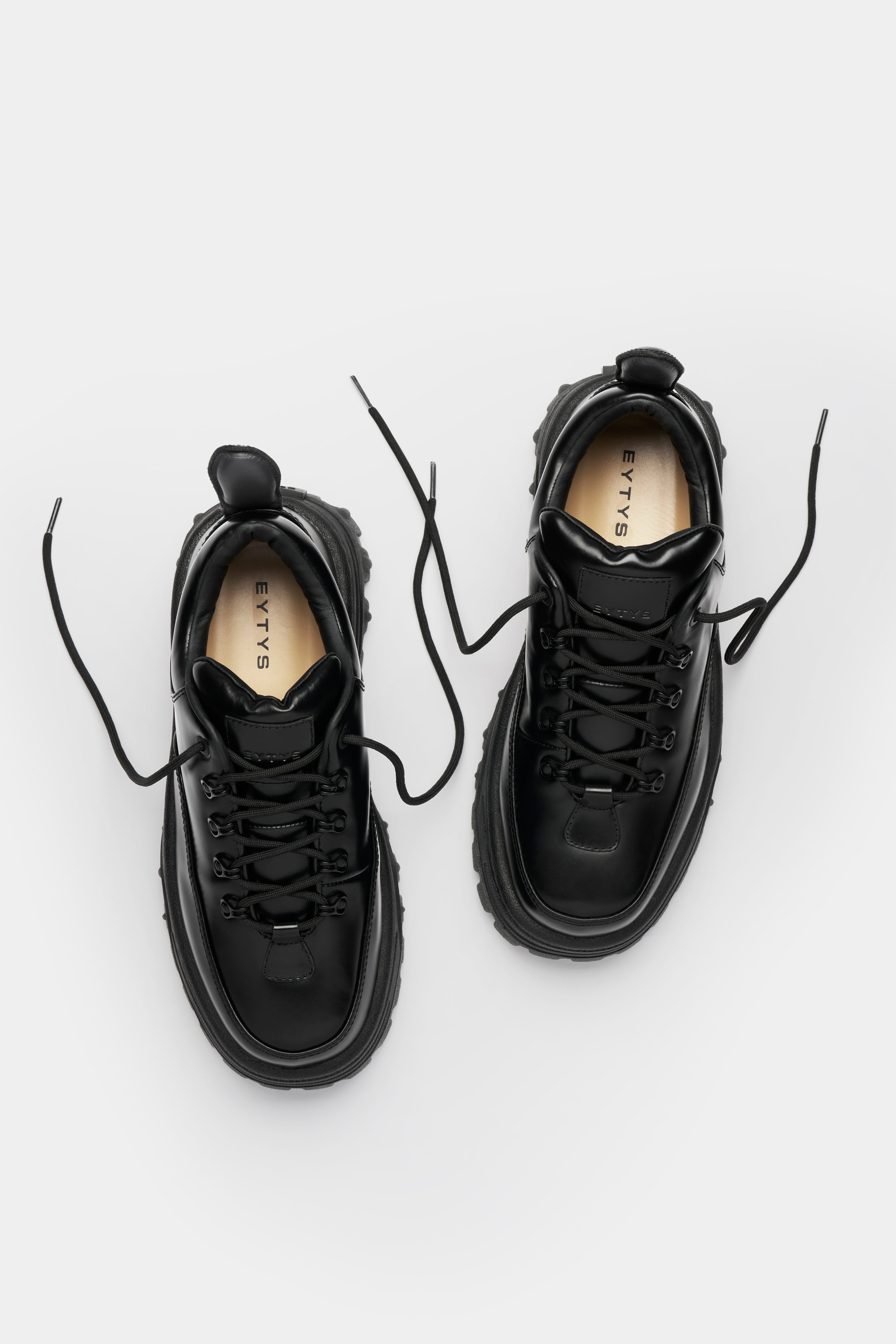 EYTYS Angel Black Leather Sneakers