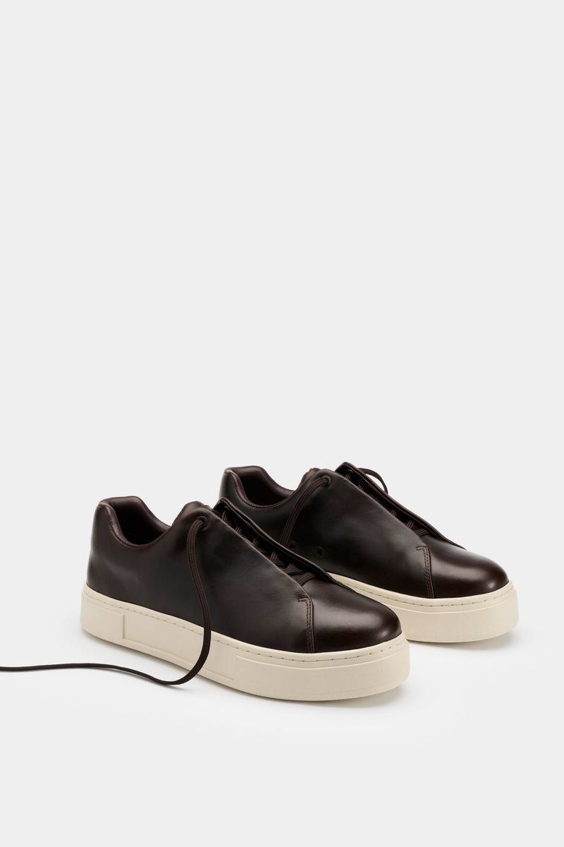 Doja Lace-Up Espresso Leather
