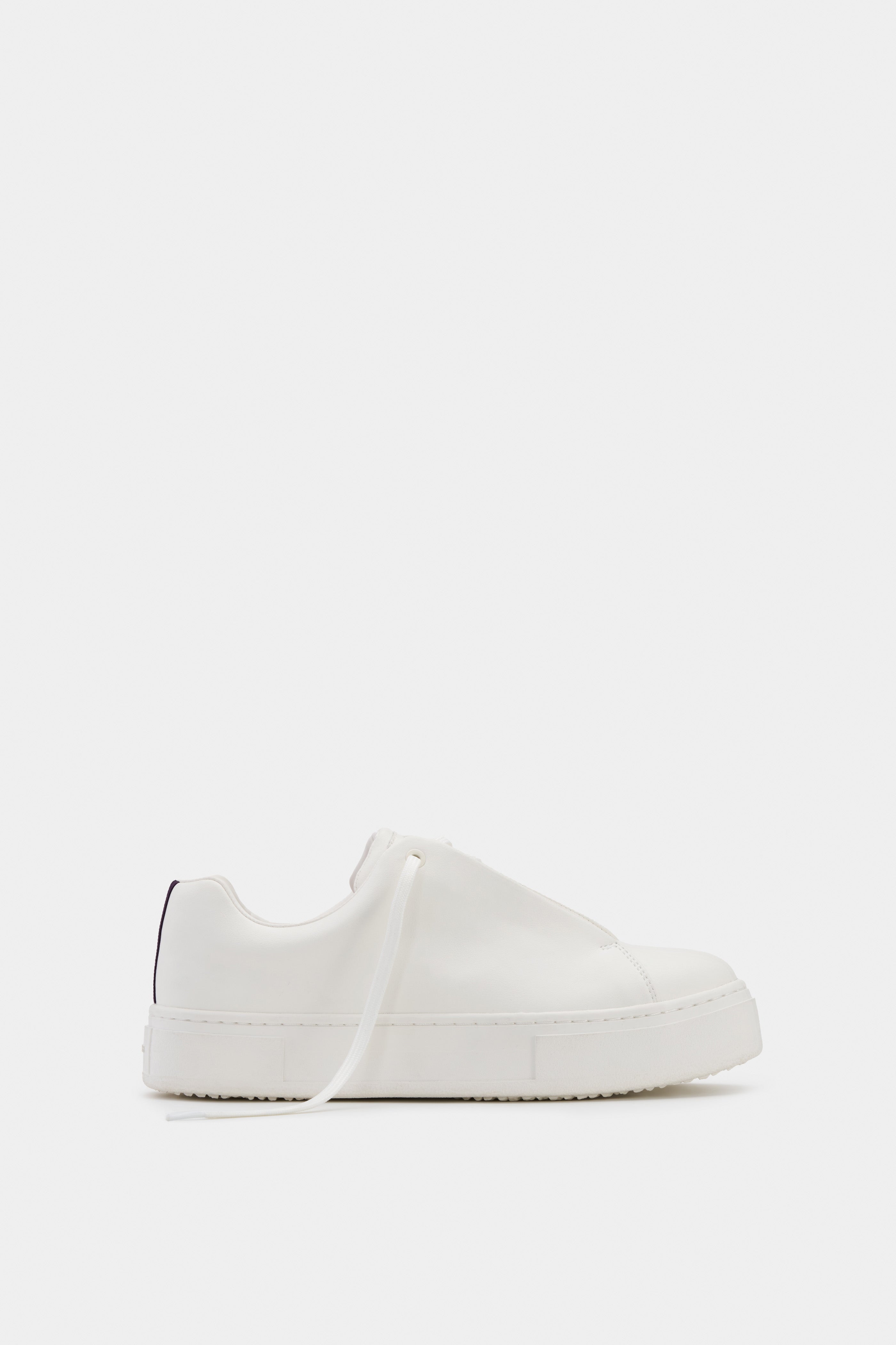 Doja White Leather Lace-Up Sneakers | EYTYS