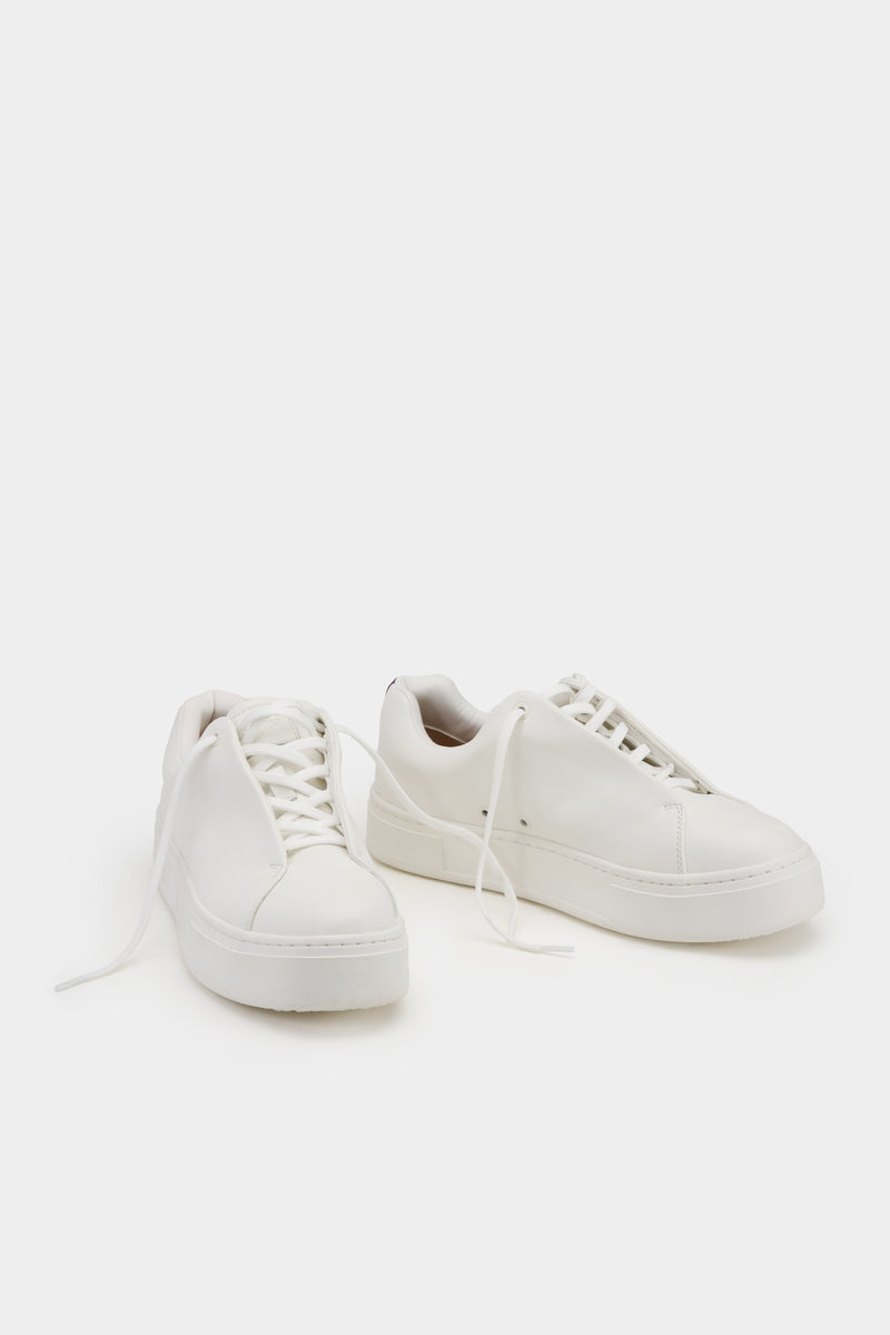 Doja Lace-Up White Leather