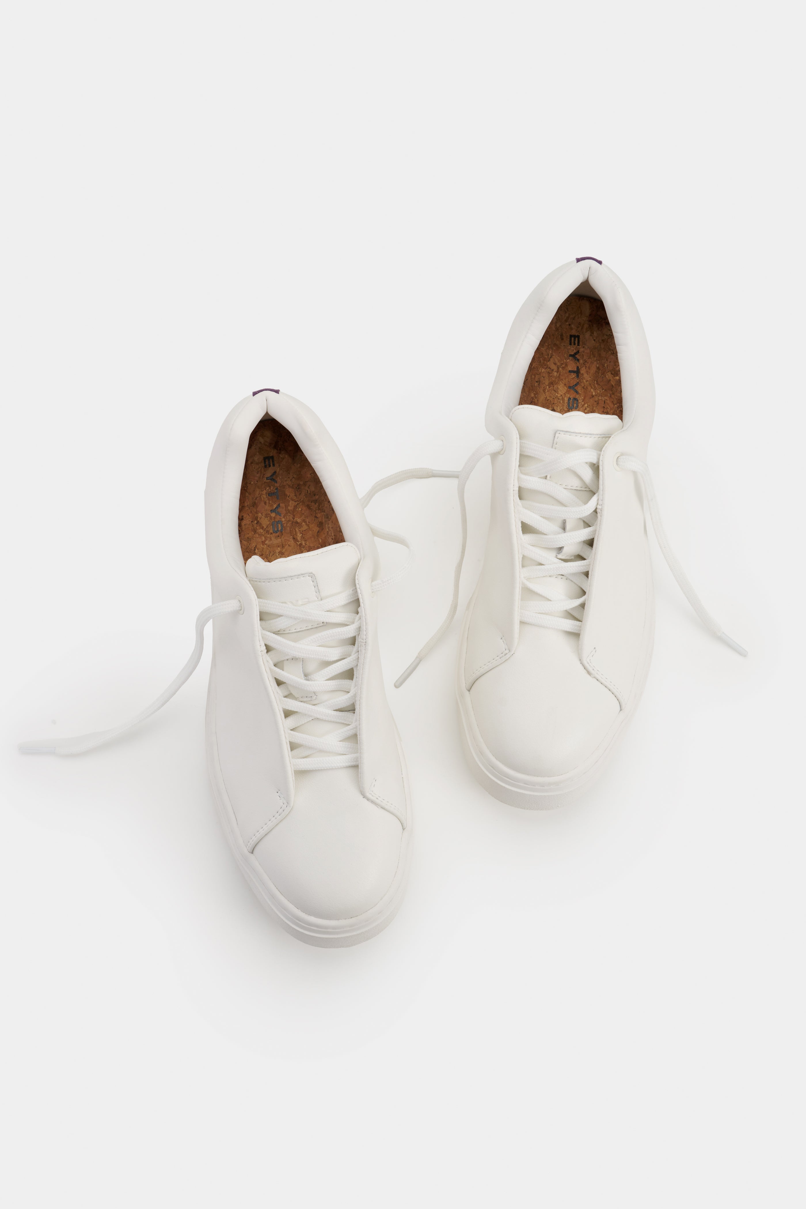 Doja Lace-Up White Leather Sneakers | EYTYS