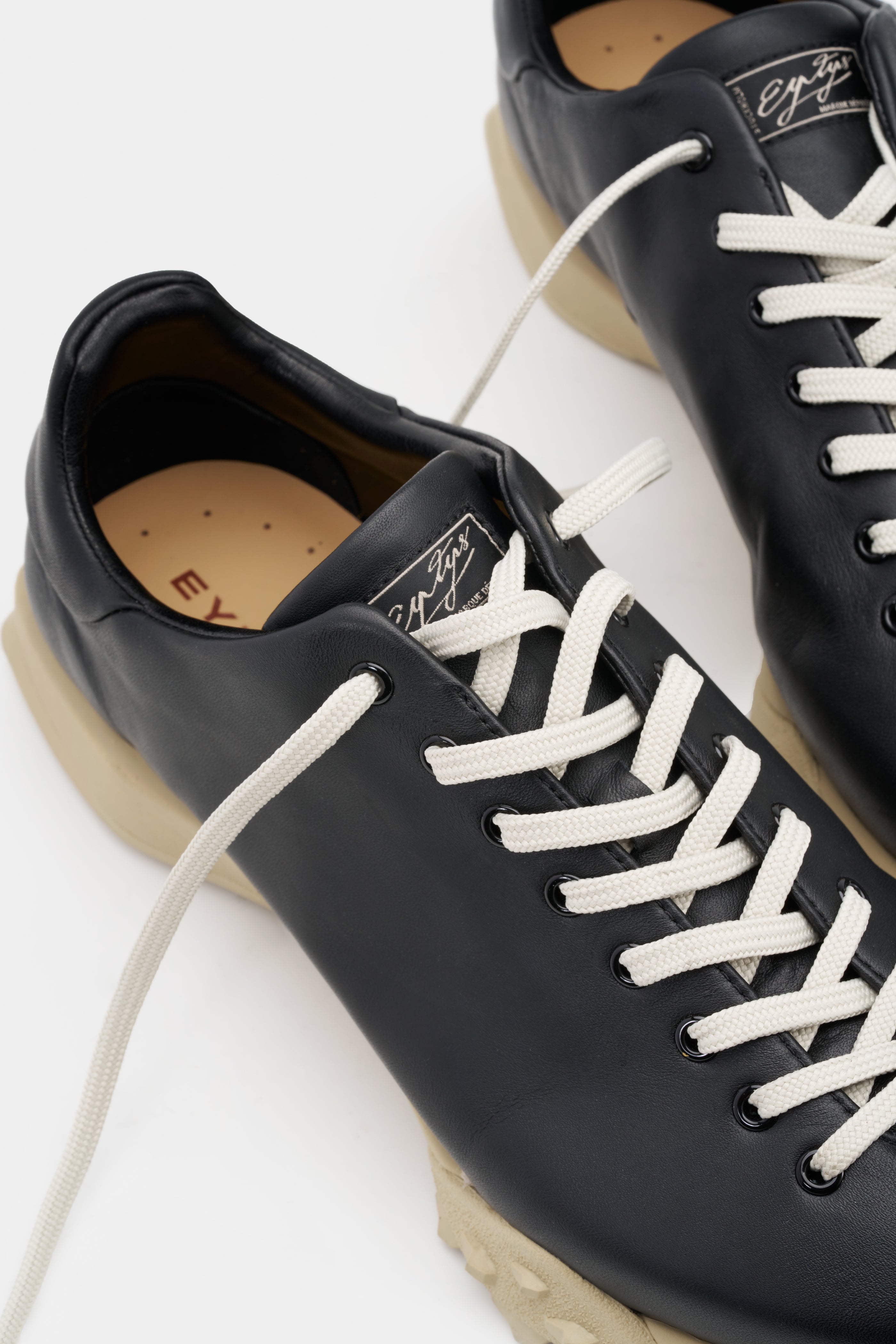 Eden Soft Black Leather Sneakers | EYTYS