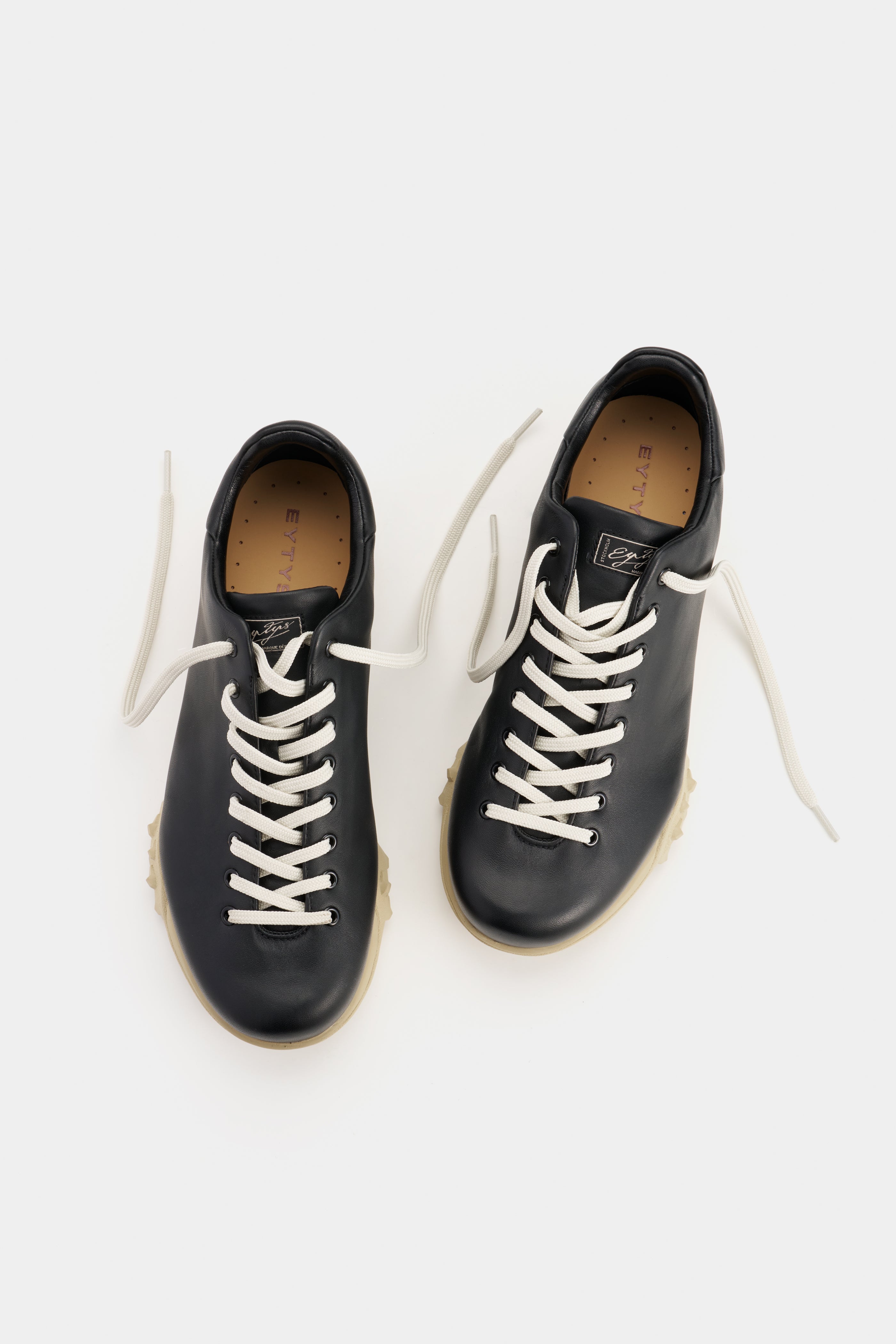 Eden Soft Black Leather Sneakers | EYTYS