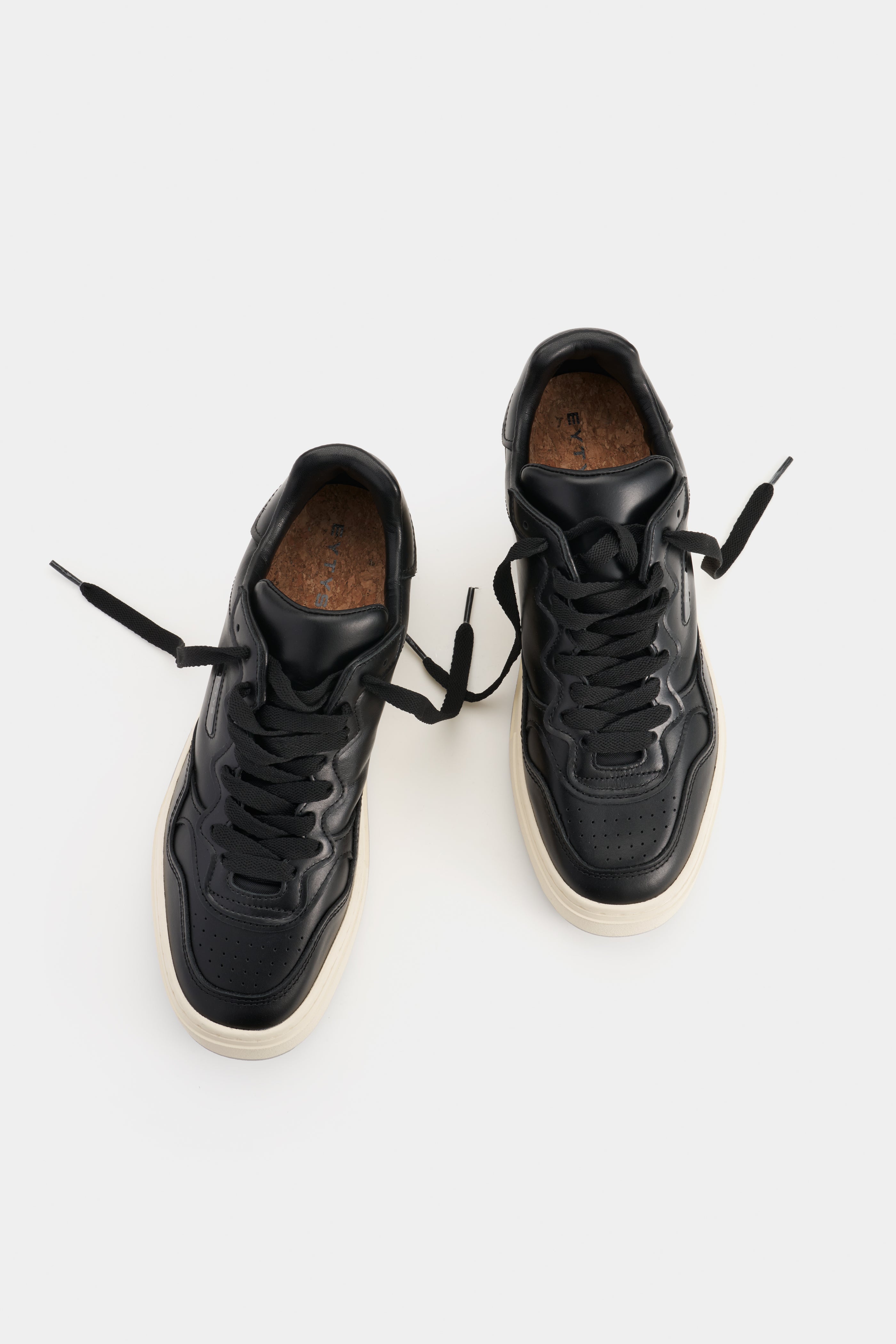 EYTYS Trophy Black Leather Sneaker