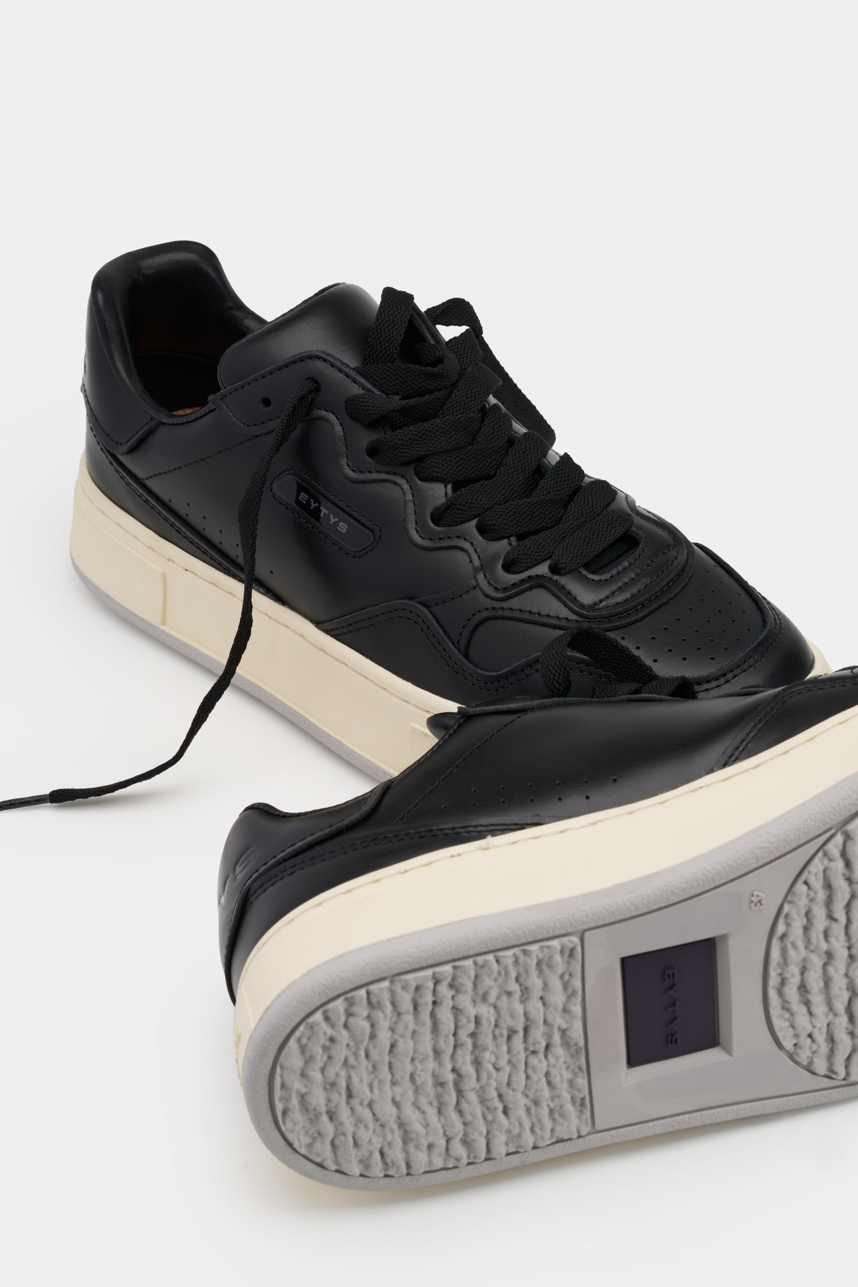 EYTYS Trophy Black Leather Sneaker