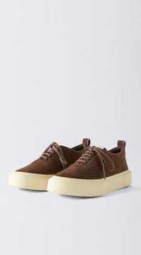 Mother II Waxy Suede Mahogany