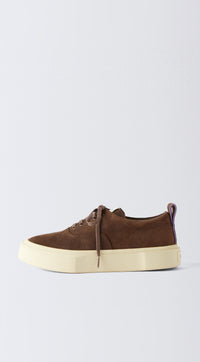 Mother II Waxy Suede Mahogany