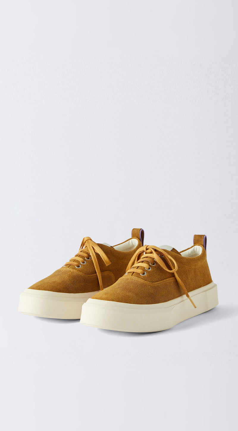 Mother II Waxy Suede Ochre